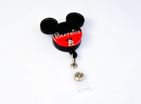 Acrylic Badge Reel - Mouse Badge Reel