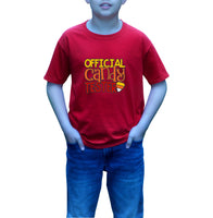 Boy's Crew Neck Halloween Official Candy Tester T-Shirt