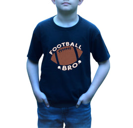 Boy's Crew Neck Football T-Shirt