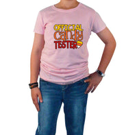 Girl's Crew Neck Halloween Official Candy Tester T-Shirt