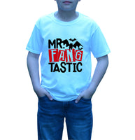 Boy's Crew Neck Halloween Mr. Fangtastic T-Shirt