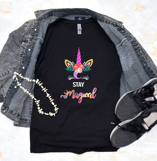Stay Magical Unicorn Girls T-Shirt
