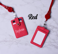 Lanyard with ID Card Holder with Retractable Reel