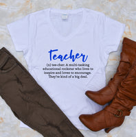 Teacher Definition Women's Shirt