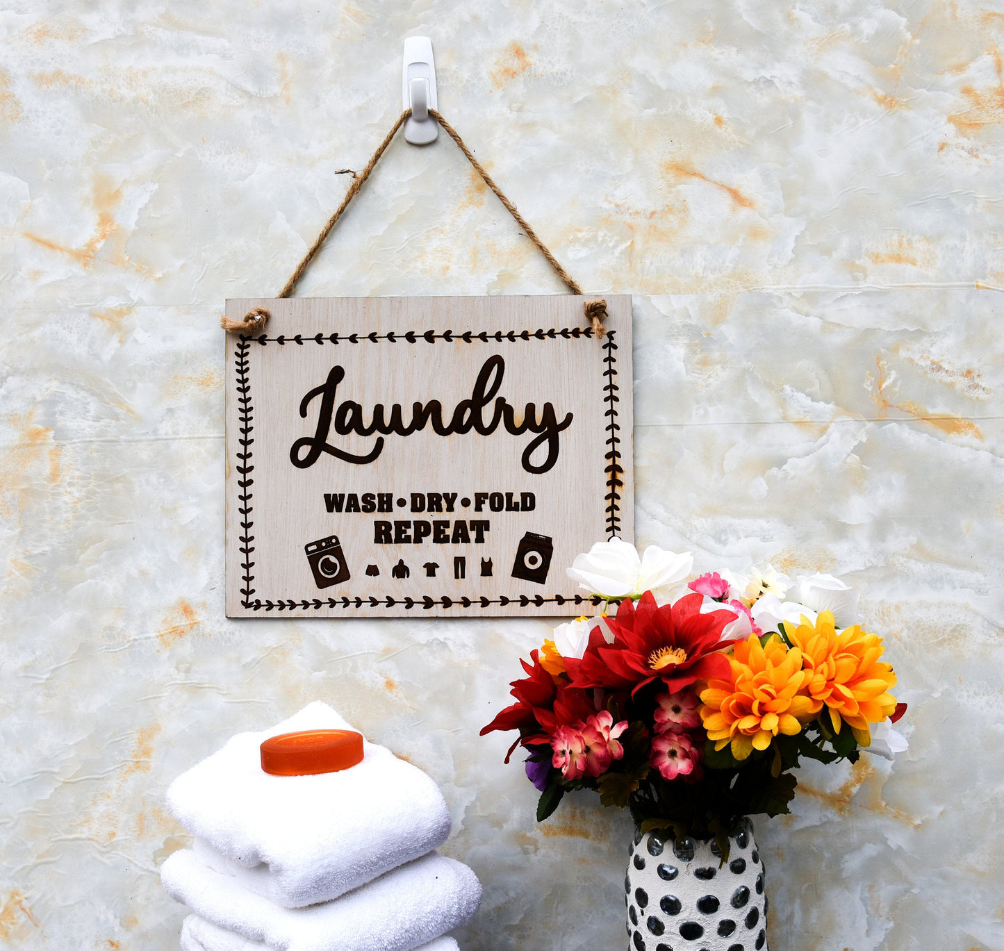 Laundry Room Wall Home Decor Sign