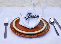 Set of Wedding Table Place Holders