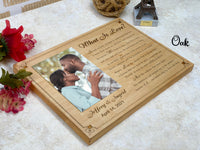 What Is Love Poem with Picture Wood Canvas