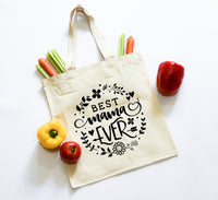 Mom's Canvas Shopping Tote Bag