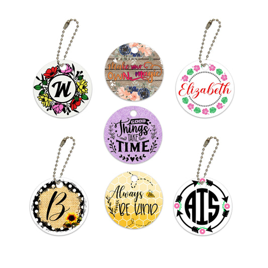 Personalized Monogram Keychain, Personalized Bag Tag, School Backpack Tag, Custom School Bag Tag, Back to School, Keychain for Kids