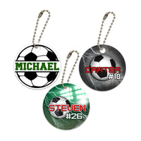 2" Soccer School and Gear Bag Keychain