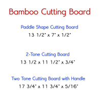Laser Cut Anniversary Bamboo Cutting Board