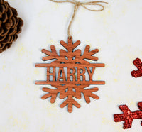 Laser Cut Christmas Wood Ornaments