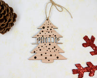 Laser Cut Christmas Wood Ornaments