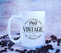 Vintage Birthday Year Mug - Aged to Perfection