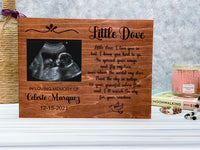 Little Dove Pregnancy Loss Memorial Wood Canvas