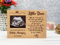 Little Dove Pregnancy Loss Memorial Wood Canvas