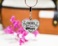 Heart Friendship Photo Keychain